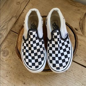 Black and white checkered vans